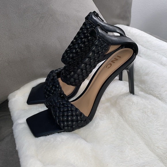 INC International Concepts Women's Adalie Woven Dress Sandals - Black 8.5 M - Picture 3 of 6